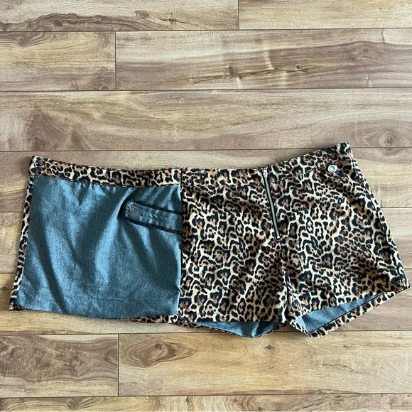 Zara Leopard Print Wrap Skort - Picture 6 of 14